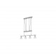 - Levisto - Matt Nickel 4 Light over Island Fitting with Alabaster Glass Trio-371010407 - Levisto - Matt Nickel 4 Light over Island Fitting with Alabaster Glass