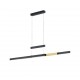 Kitchen Lights - Trajan - Matt Black & Matt Brass CCT Linear Profile Trio-375310502 - Trajan - Matt Black & Matt Brass CCT Linear Profile