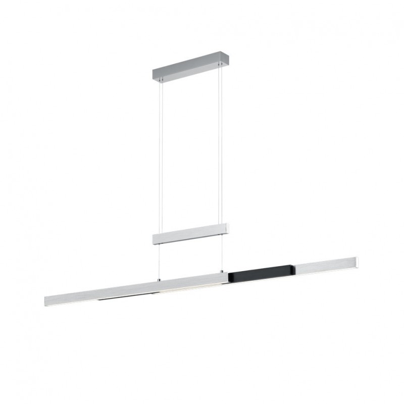 Kitchen Lights - Trajan - Brushed Aluminium & Matt Black CCT Linear Profile Trio-375310505 - Trajan - Brushed Aluminium & Matt Black CCT Linear Profile