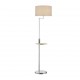 - Claas - Matt Nickel USB Floor Lamp with Grey Shade Trio-400400107 - Claas - Matt Nickel USB Floor Lamp with Grey Shade