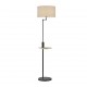 - Claas - Matt Black USB Floor Lamp with Grey Shade Trio-400400132 - Claas - Matt Black USB Floor Lamp with Grey Shade