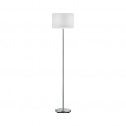 Hotel - Nickel Floor Lamp with White Shade Hotel - Nickel Floor Lamp with White Shade