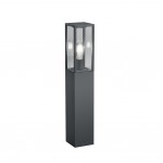 Garonne - Anthracite Bollard with Clear Glass