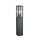 - Garonne - Anthracite Bollard with Clear Glass Trio-401860142 - Garonne - Anthracite Bollard with Clear Glass