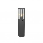 Garonne - Anthracite PIR Bollard with Clear Glass