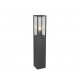 - Garonne - Anthracite PIR Bollard with Clear Glass Trio-401869142 - Garonne - Anthracite PIR Bollard with Clear Glass