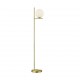 - Pure - Matt Brass Floor Lamp with White Glass Trio-402000108 - Pure - Matt Brass Floor Lamp with White Glass
