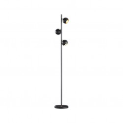 Dakota - Matt Black & Gold 3 Light Floor Lamp Dakota - Matt Black & Gold 3 Light Floor Lamp