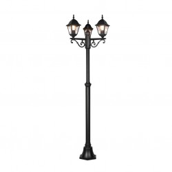 Livenza - Traditional Matt Black 3 Light Post Livenza - Traditional Matt Black 3 Light Post