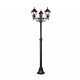 - Livenza - Traditional Matt Black 3 Light Post Trio-405760332 - Livenza - Traditional Matt Black 3 Light Post