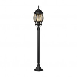 Elvo - Traditional Black Post with Clear Glass Elvo - Traditional Black Post with Clear Glass