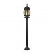 - Elvo - Traditional Black Post with Clear Glass Trio-406960132 - Elvo - Traditional Black Post with Clear Glass