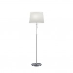 Lyon - Matt Nickel 3 Light Floor Lamp with White Shade Lyon - Matt Nickel 3 Light Floor Lamp with White Shade