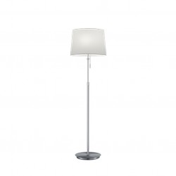 Lyon - Matt Nickel 3 Light Floor Lamp with White Shade Lyon - Matt Nickel 3 Light Floor Lamp with White Shade