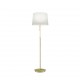 Table & Floor Lamp - Lyon - Matt Brass 3 Light Floor Lamp with White Shade Trio-409100308 - Lyon - Matt Brass 3 Light Floor Lamp with White Shade