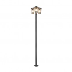 Cavado - Anthracite 3 Light Post with Clear Diffuser Cavado - Anthracite 3 Light Post with Clear Diffuser