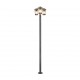 Trio-411060342 - Cavado - Anthracite 3 Light Post with Clear Diffuser