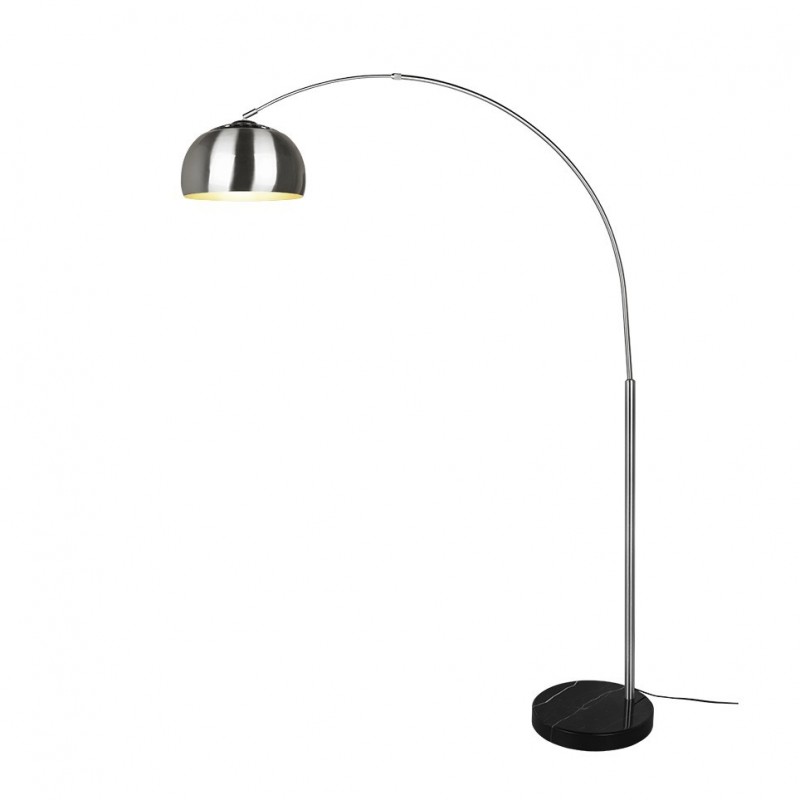 - Argentina - Nickel & Black Marble Floor Lamp Trio-411700107 - Argentina - Nickel & Black Marble Floor Lamp