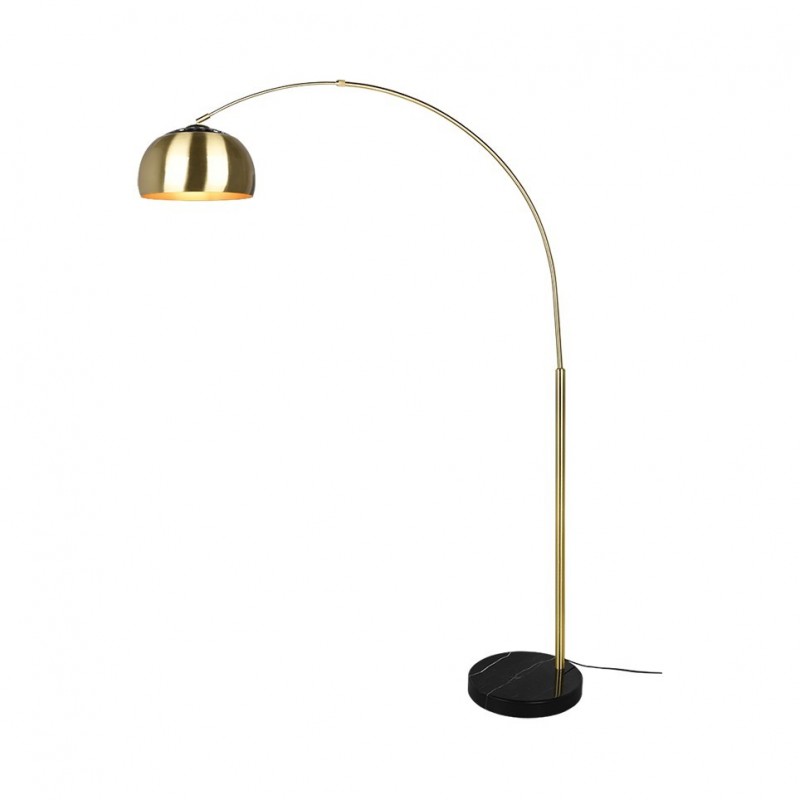 - Argentina - Matt Brass & Black Marble Floor Lamp Trio-411700108 - Argentina - Matt Brass & Black Marble Floor Lamp
