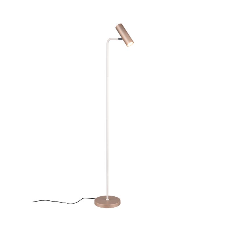 Trio-412400165 - Marley - Warm Grey & Coffee Floor Lamp