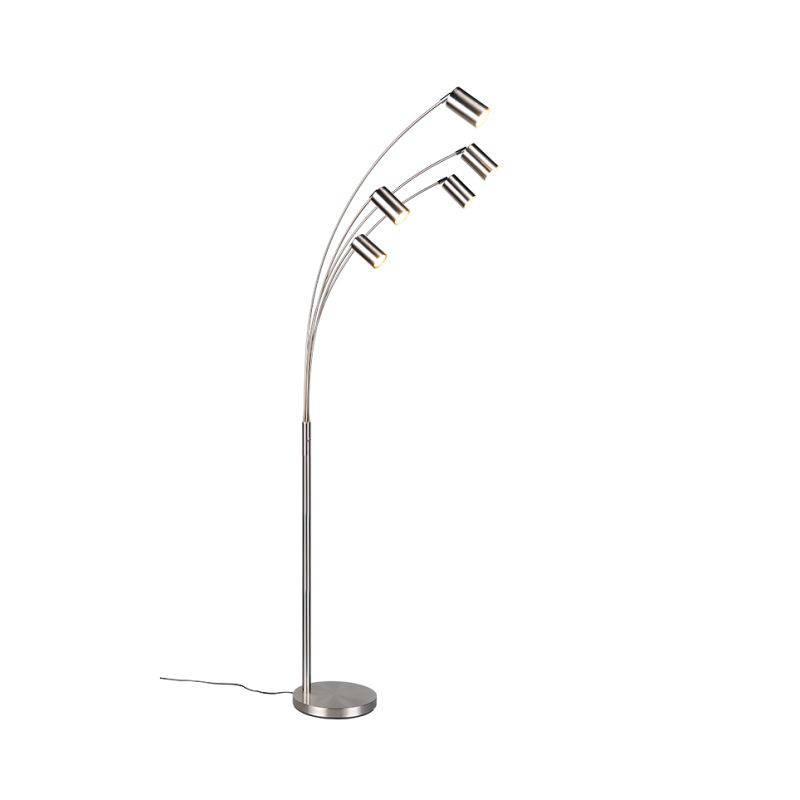 Trio-412400507 - Marley - Matt Nickel 5 Light Floor Lamp
