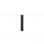 Hudson - Anthracite Square Bollard with White Diffuser