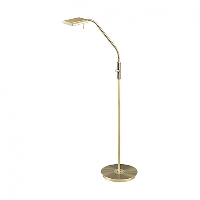 - Bergamo - Matt Brass LED Floor Lamp Trio-420910108 - Bergamo - Matt Brass LED Floor Lamp