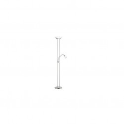 Santo II - Matt Nickel Mother & Child LED Floor Lamp with Alabaster Glass Santo II - Matt Nickel Mother & Child LED Floor Lamp with Alabaster Glass