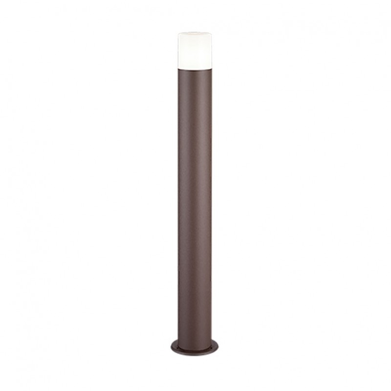 - Hoosic - Rusty Bollard with White Diffuser Trio-422260124 - Hoosic - Rusty Bollard with White Diffuser