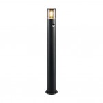 Hoosic - Matt Black PIR Bollard with Smoked Diffuser Hoosic - Matt Black PIR Bollard with Smoked Diffuser