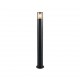 Trio-424060132 - Hoosic - Matt Black Bollard with Smoked Diffuser