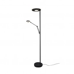 Barrie - Matt Black Mother & Child CCT Floor Lamp