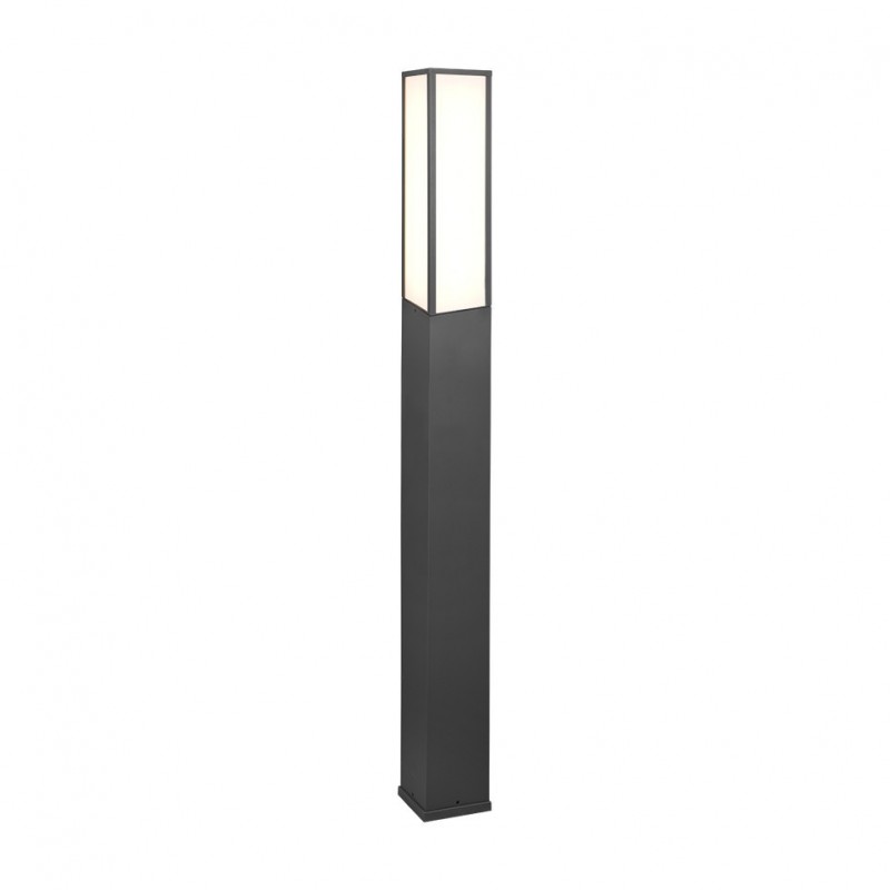 - Fuerte - Anthracite LED Bollard with White Diffuser Trio-426260142 - Fuerte - Anthracite LED Bollard with White Diffuser
