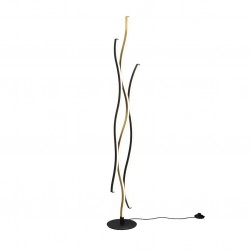 Blaze - Matt Brass & Black CCT Floor Lamp