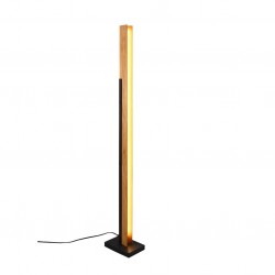 Kerala - Wooden & Matt Black Floor Lamp Kerala - Wooden & Matt Black Floor Lamp