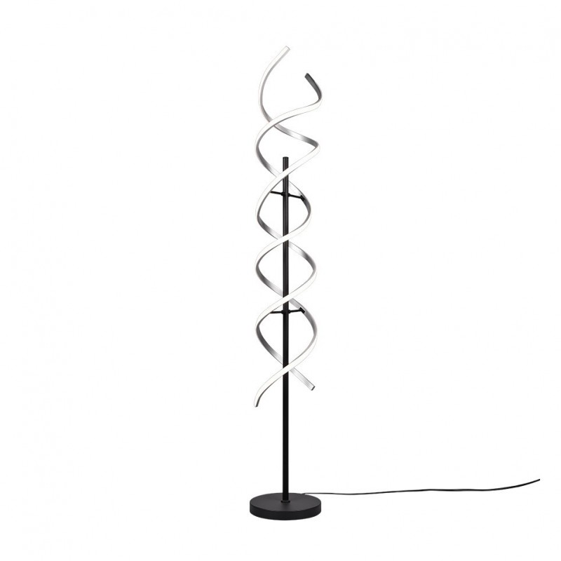 Trio-441810205 - Sequence - Black & Brushed Aluminium CCT Floor Lamp