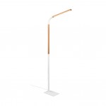Norris - Wooden & White LED Floor Lamp Norris - Wooden & White LED Floor Lamp