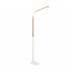 - Norris - Wooden & White LED Floor Lamp Trio-445210131 - Norris - Wooden & White LED Floor Lamp