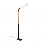 Norris - Wooden & Black LED Floor Lamp Norris - Wooden & Black LED Floor Lamp