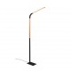 - Norris - Wooden & Black LED Floor Lamp Trio-445210132 - Norris - Wooden & Black LED Floor Lamp