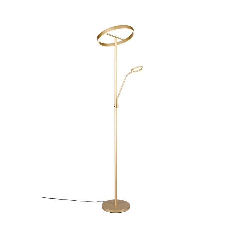 Trio-449510279 - Willis - Matt Gold Mother & Child CCT Floor Lamp