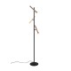 Trio-452010317 - Fiato - Matt Black 3 Light CCT Floor Lamp with Multicolour Shades