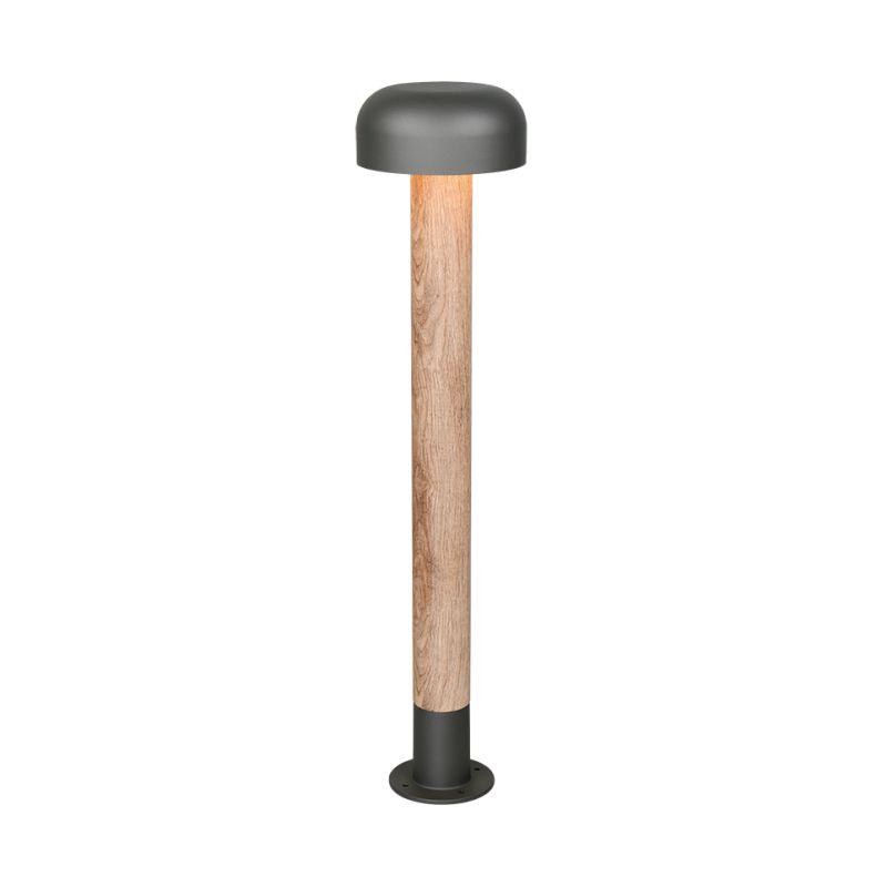 - Fraser - Anthracite & Wood Imitation Post IP54 Trio-462560135 - Fraser - Anthracite & Wood Imitation Post IP54