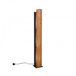 Karuni - Wooden & Black Floor Lamp Karuni - Wooden & Black Floor Lamp