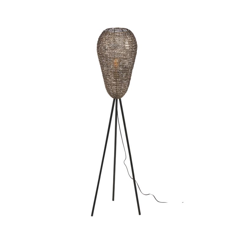 - Ziva - Old Brass Mesh Floor Lamp Trio-465300104 - Ziva - Old Brass Mesh Floor Lamp