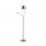 Chris - Chrome Mother & Child LED Floor Lamp with Crystal Effect
