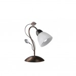 Traditio - Antique Rust Table Lamp with Alabaster Glass Traditio - Antique Rust Table Lamp with Alabaster Glass