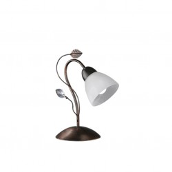 Traditio - Antique Rust Table Lamp with Alabaster Glass Traditio - Antique Rust Table Lamp with Alabaster Glass