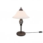 Rustica - Rustic Table Lamp with White Glass Rustica - Rustic Table Lamp with White Glass