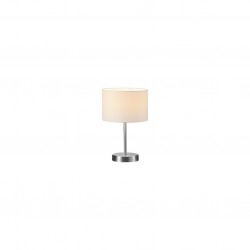 Hotel - Nickel Table Lamp with White Shade ∅ 20 cm Hotel - Nickel Table Lamp with White Shade ∅ 20 cm